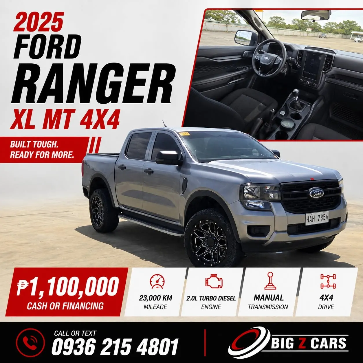 2025 Ford Ranger XL MT 4x4