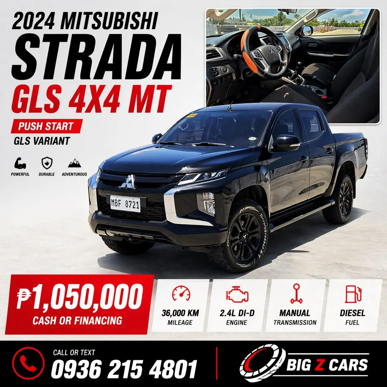 2024 Mitsubishi Strada GLS 4x4 MT