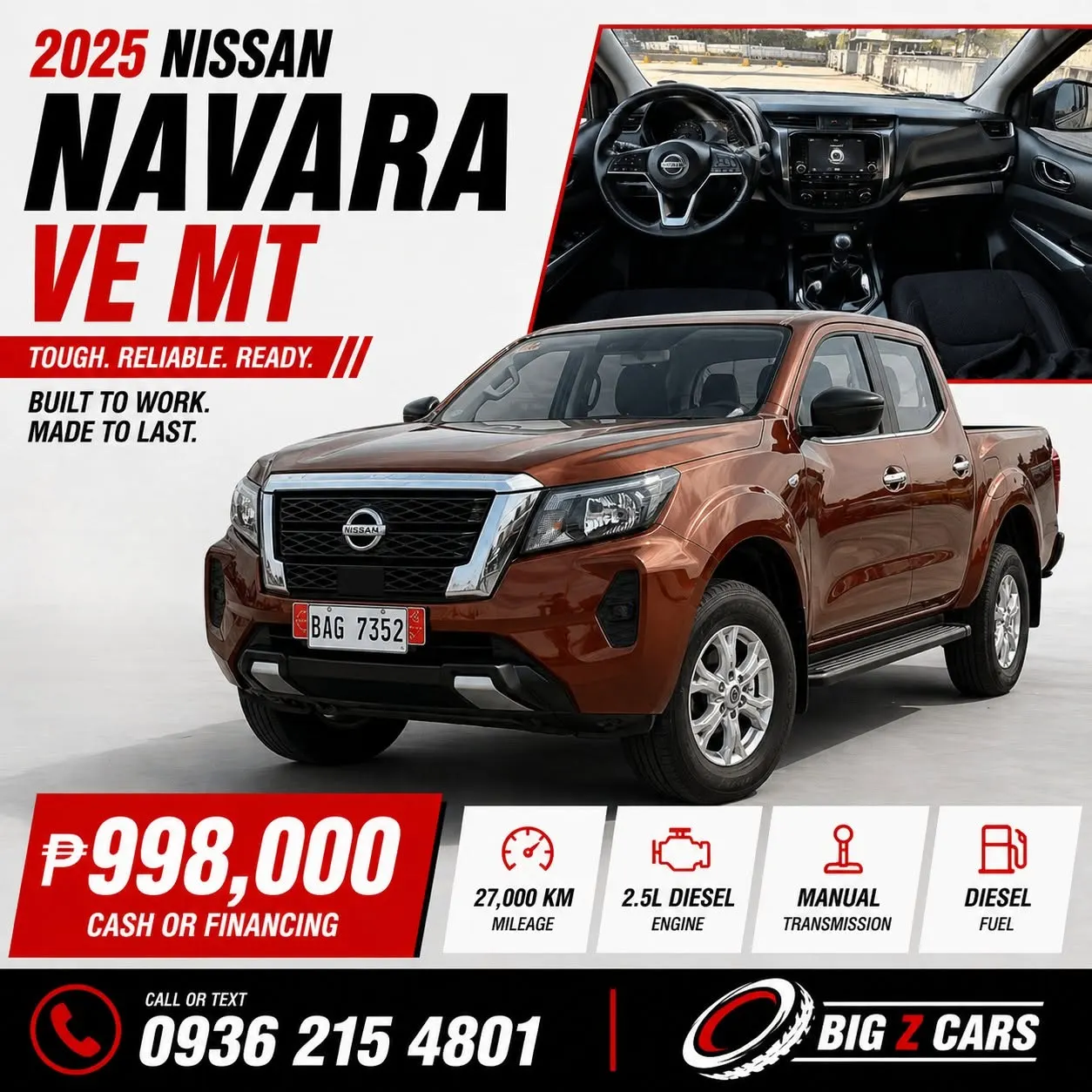 2025 Nissan Navara VE MT