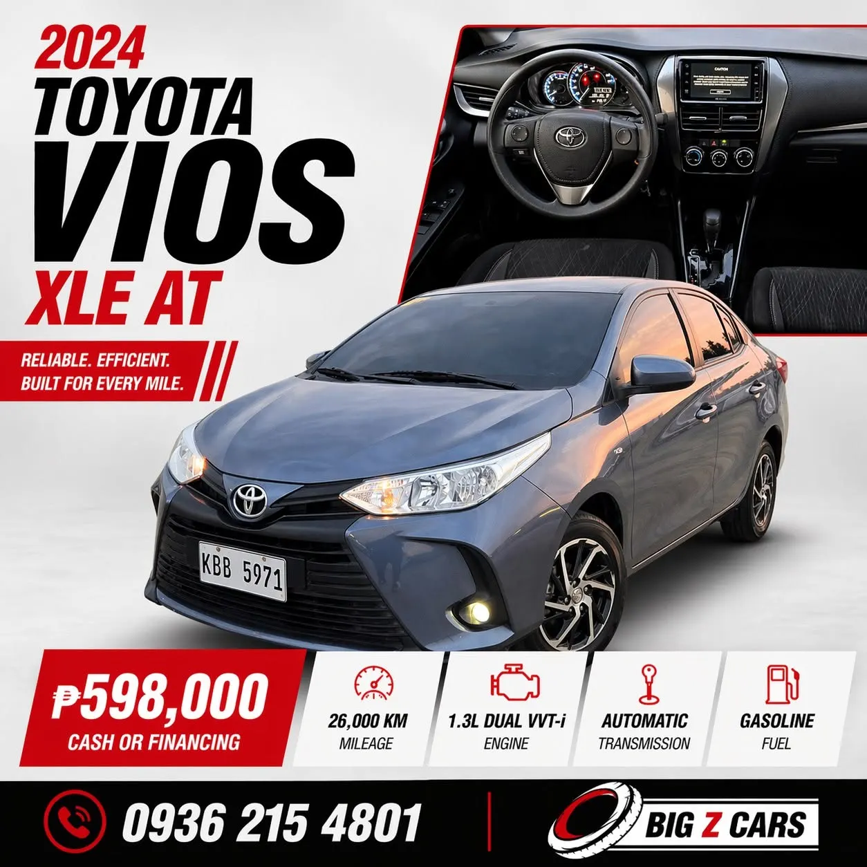 2024 Toyota Vios XLE AT